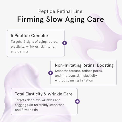 ONE THING Peptide Retinal Serum, Vitamin A, Faster Acting than Retinol, Retinaldehyde, Smooths Wrinkles, Refines Pores and Improves Elasticity, Korean Skincare 1.69 Fl.Oz, 50ml
